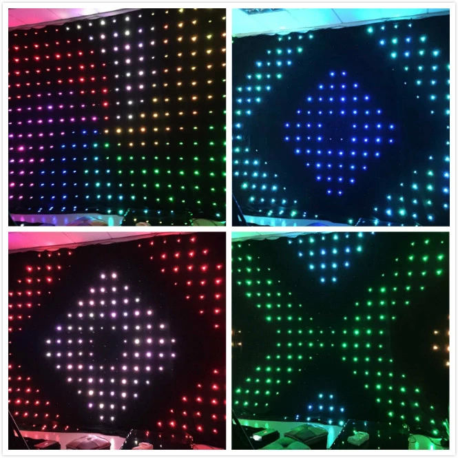 Hot Sale P18cm LED Series Imported Lamp Bead Video Curtain for Disco Club