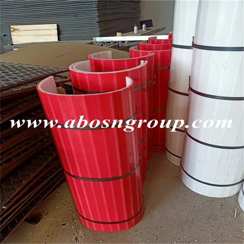 Double Color Bending UHMWPE Lining Board for Screw Conveyor