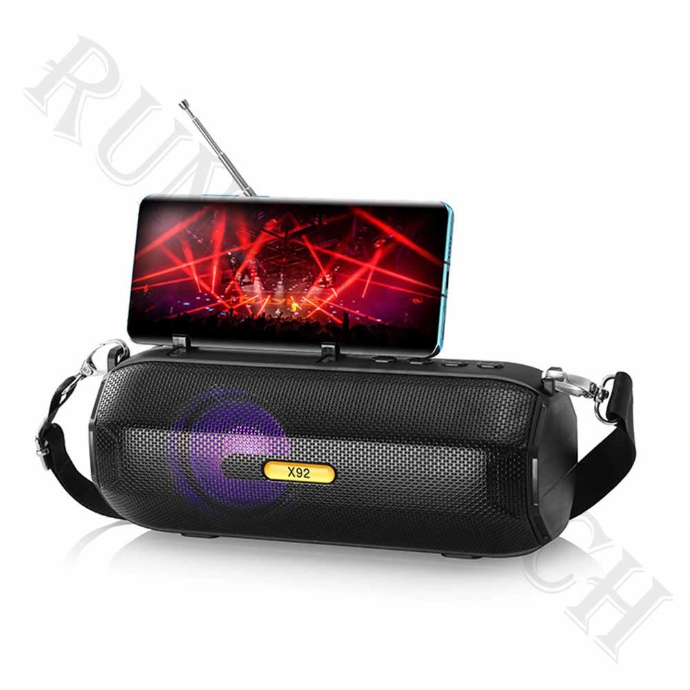 X92 Promotion Gift Outdoor Portable Wireless TF LED Bluetooth Speaker