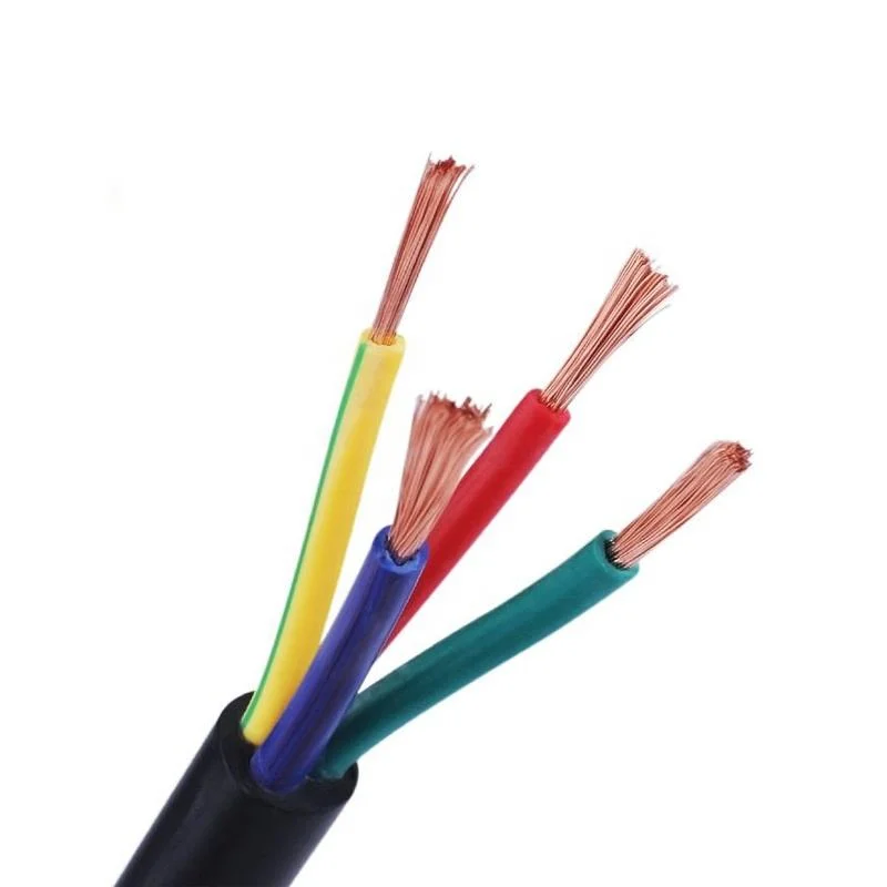 Mehrleiterkabel, Flexibles Kabel Rvv 2 3 4-Adrig, 0,5 0,75 1 1,5 2,5 4 6 mm Elektrokabeldraht Netzkabel, Royal-Kabel