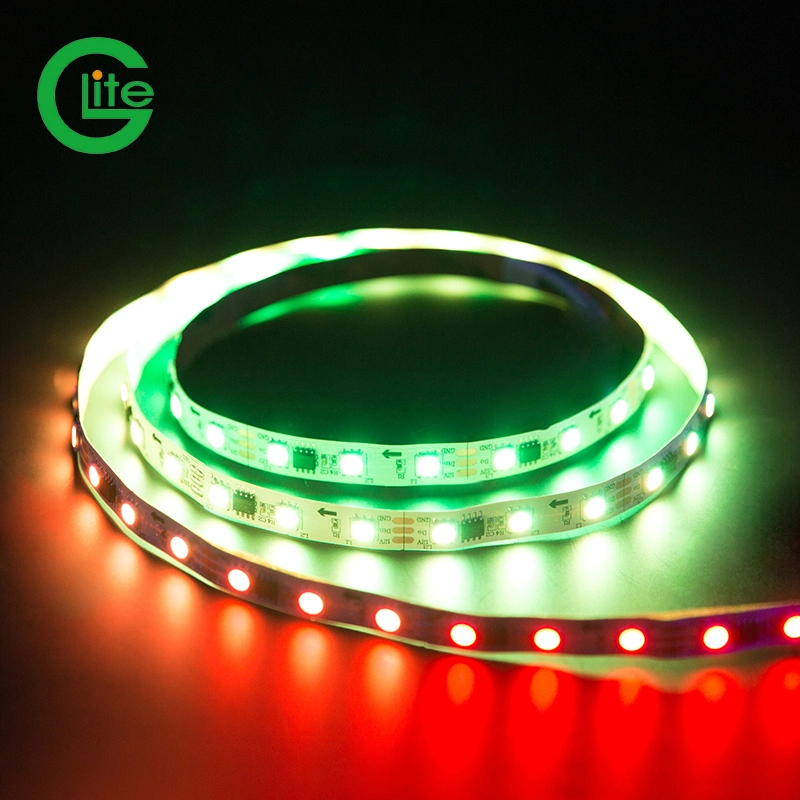 Marcação RoHS Ucs Digital1903 tira RGB LED endereçável endereçável 12V WS2811 Pixel