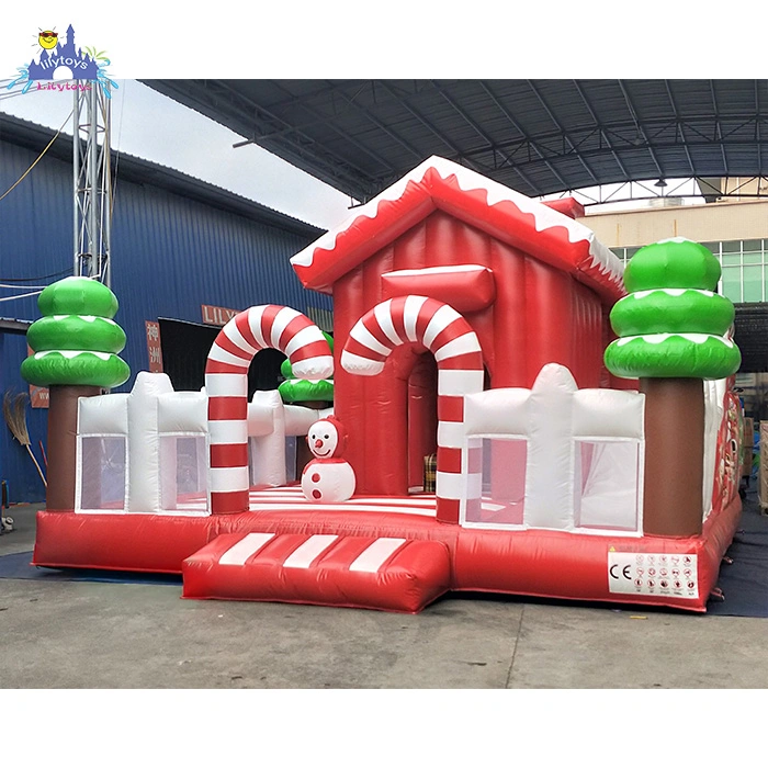 Sweet Candy Playground Bounce Inflatable Christmas Castle Outdoor Playground Equipment