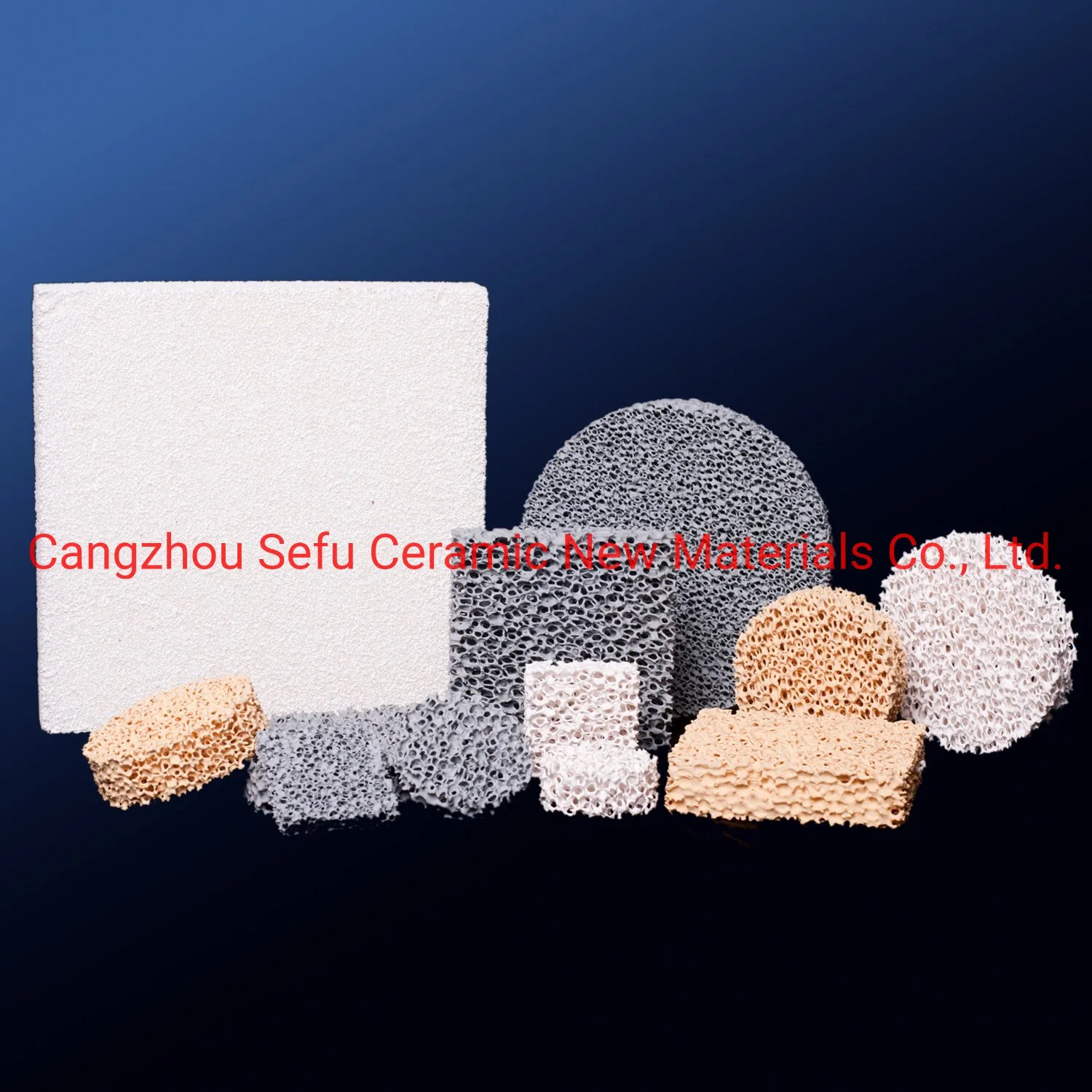 Refractory Materials Ceramic Foam Filter for Lost Wax Investment Casting Filtration