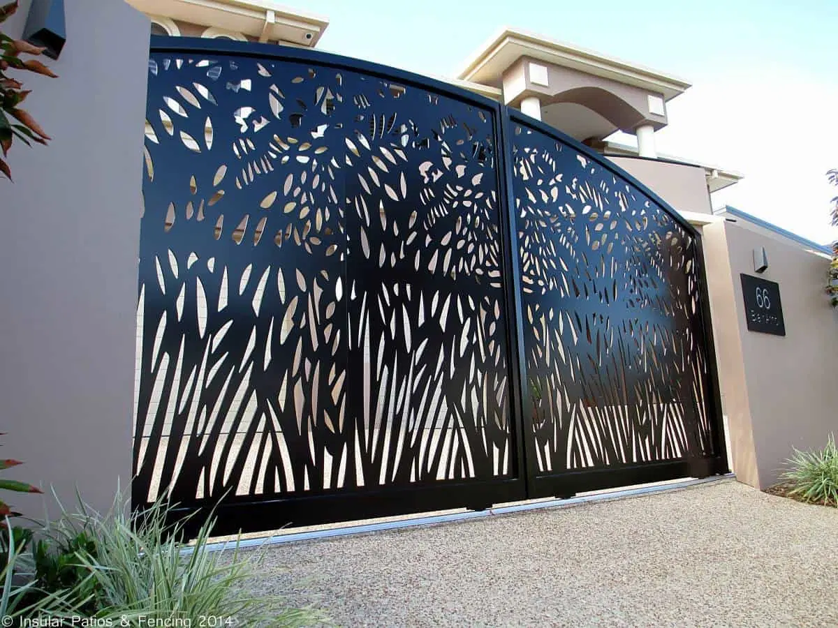 Factory Manufacture Outdoor Aluminium Metal Garage Sliding Gate Balustrade / Steel Fence Gate Balustrade, Wrought Iron Automatic Main Gate Balustrade