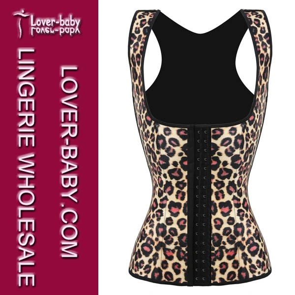 Mujer de gama alta nuevo Leopard Underbust Corsé de entrenador de la cintura (L42642-3)