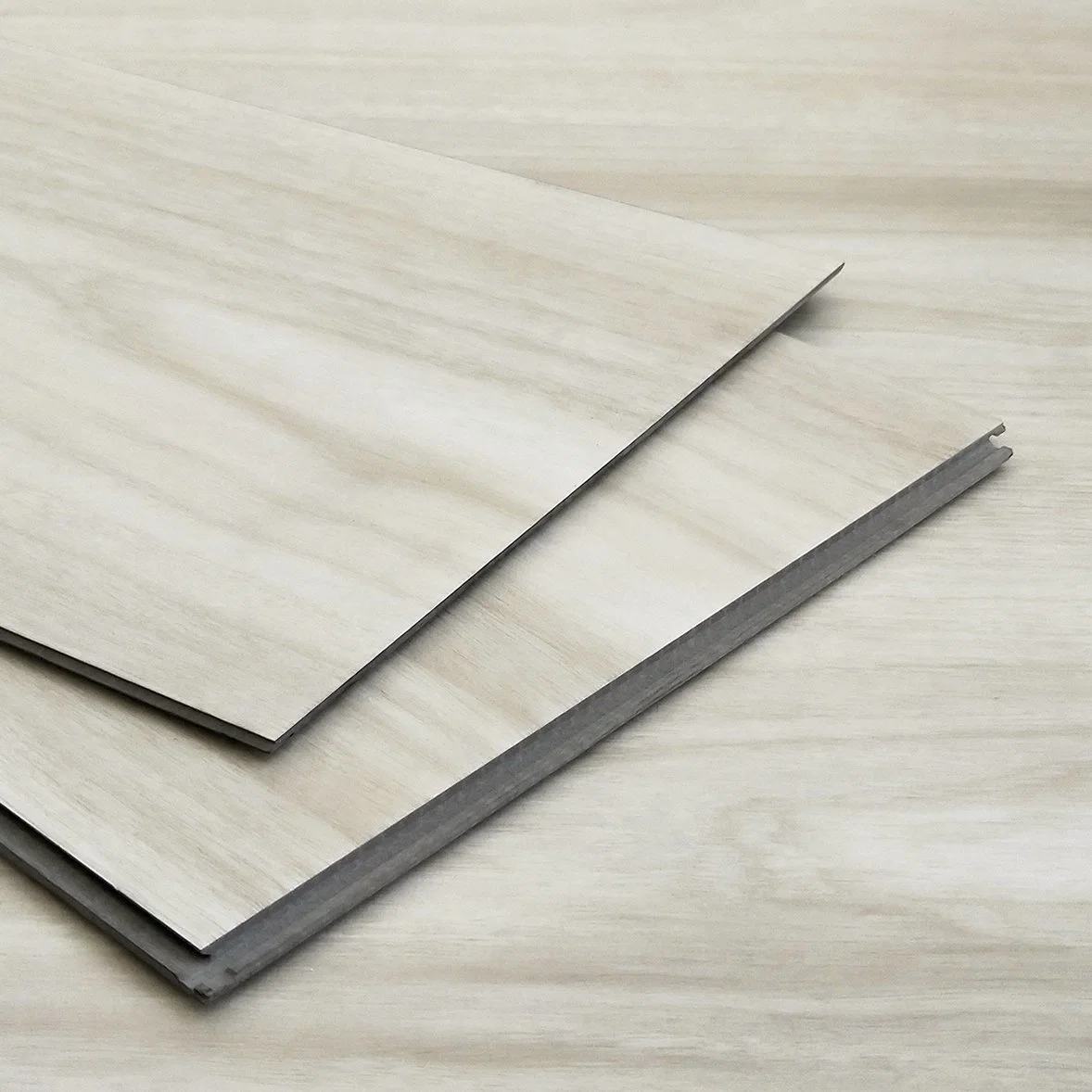 Natural Wood Veneer Spc Click Flooring Hybrid Vinyl Planks Floors