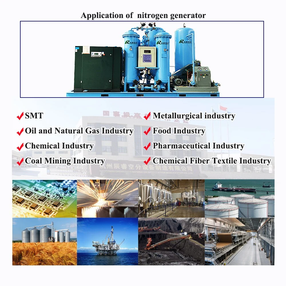 Split Mounted Remote Control Plug and Play Nitrogen N2 Generator for Metal Heat Treatment /Laser Cutting/ Food Package