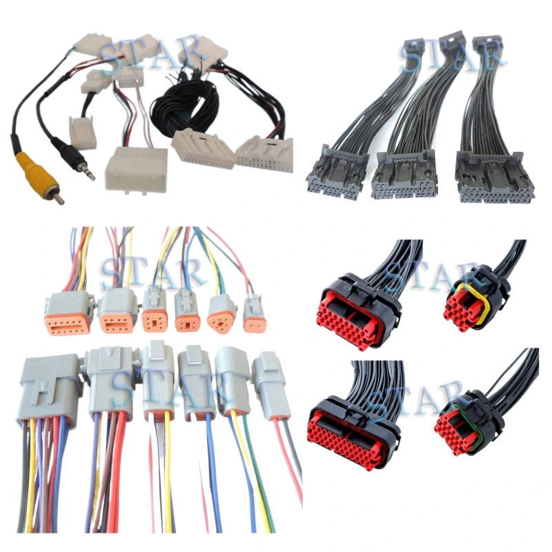 Customized Electric Cable Assembly Motor Wiring Harness Car Auto Engine Wire Harness Terminal Fuel Injector Cable Assembly