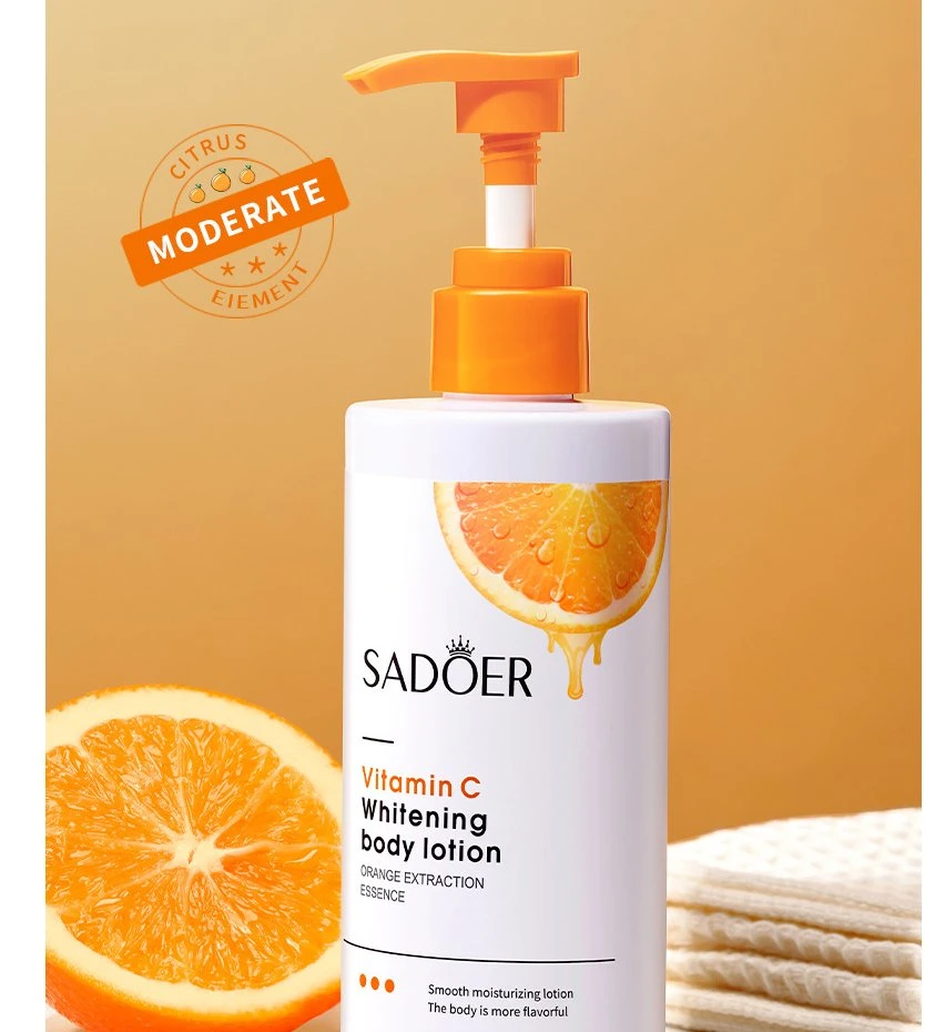 Vitamin C Body Lotion for Moisturizing, Hydrating and Moisturizing Skin.