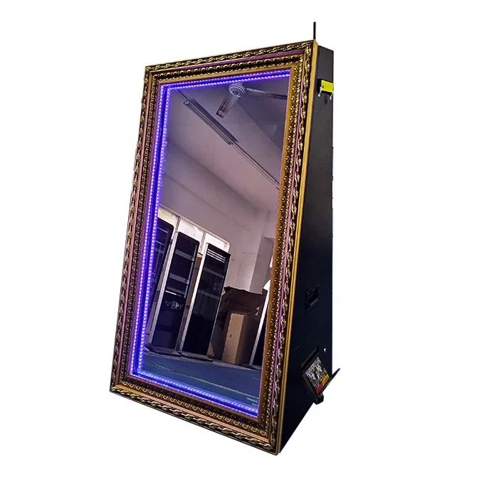 China Factory 65 Inches LED Frame Selfie Magic Mirror Photo Booth with Printer