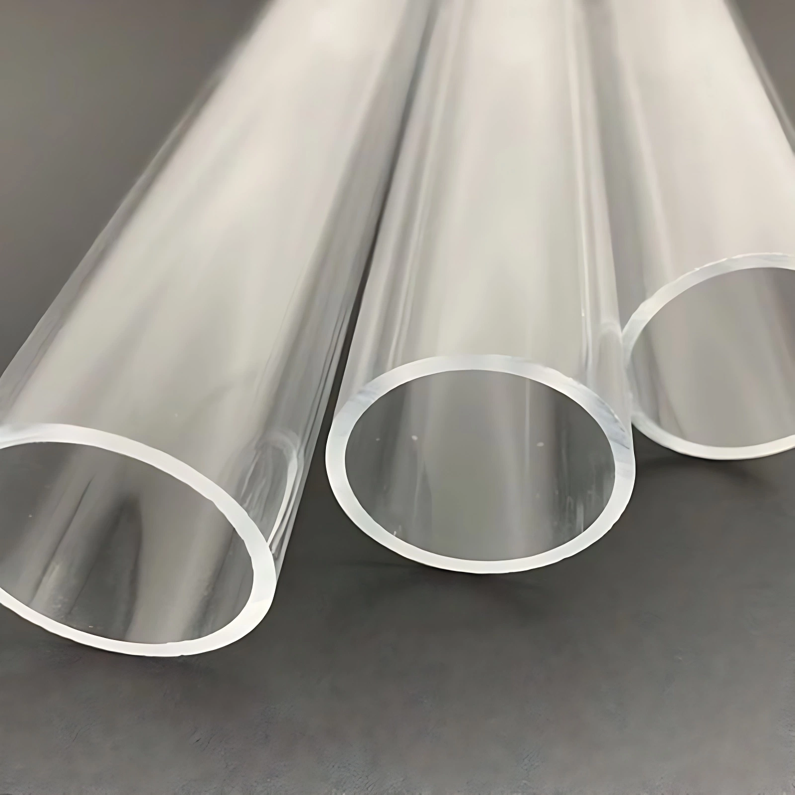 Hohe Festigkeit Transparent Acryl Kunststoff Rohr und Stange Größe angepasst