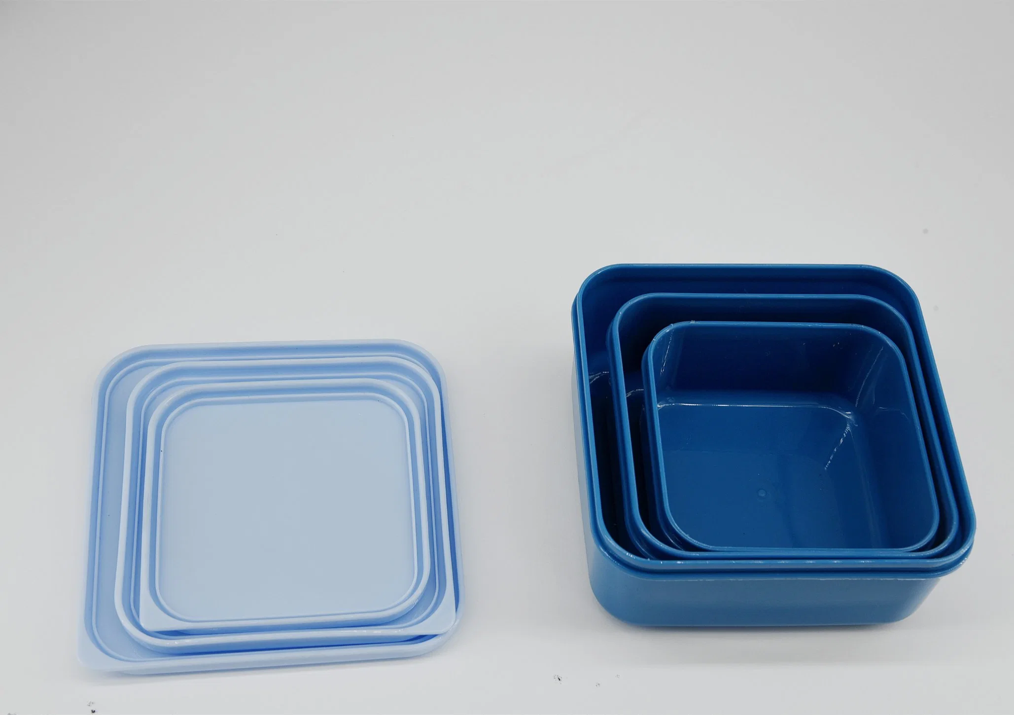 Food Containers Set of 3 with Lids, Food Storage Boxes Set Reusable