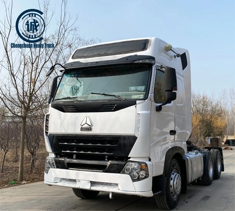 Prix bas Utilisé Sinotruk A7 Camion HOWO Année 2018 Camion d'occasion Lourd 10 Roues Tête de Remorque 6X4 420HP Tracteur Remorqueur Utilisé.