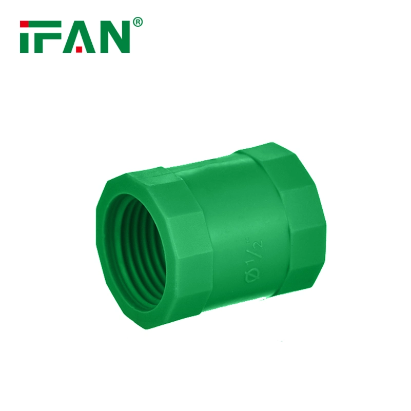 Ifan High Quality Green Color UPVC Pipe Fittings UPVC Thread Fittings UPVC Coupling for Water Supply