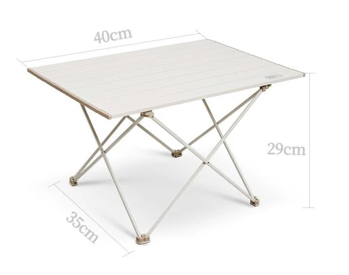 Small Size Outdoor Portable Folding Table, Aluminum Alloy Table, Picnic, Barbecue, Camping Table