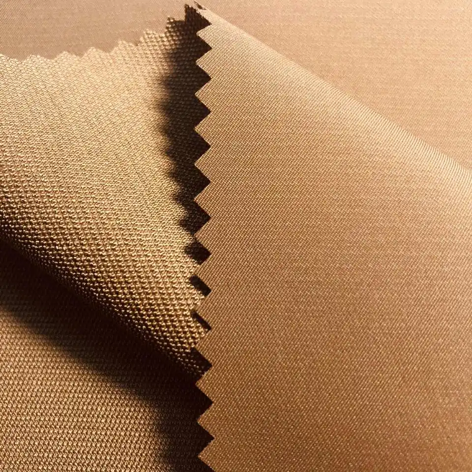 Una muestra gratis de alta calidad Cotton-Like Twill chaqueta exterior impreso funcional Suede impermeable tejido T400.
