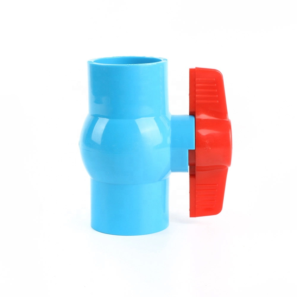 PVC Threaded Compact Ball Valve Price with Polyvinyl Chloride Body