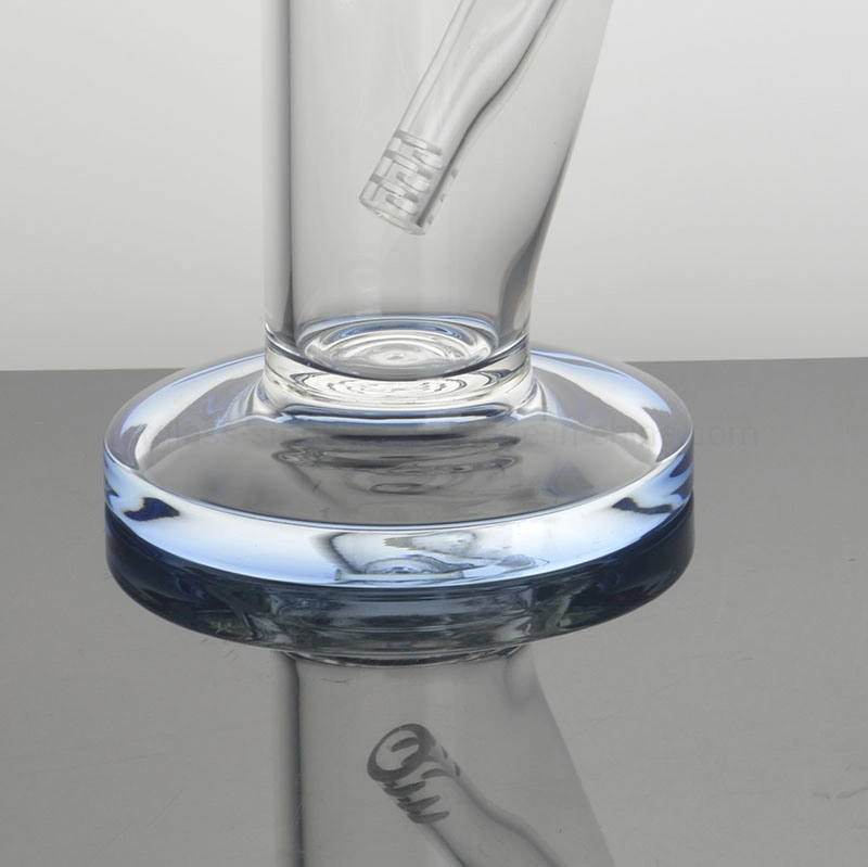 Logo personnalisé Creative haute en verre clair de tuyau de l'eau jetables en verre borosilicaté Shisha Pipe