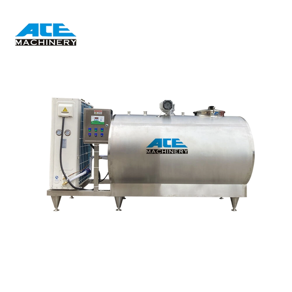 Factory Price 5000 Liter Stainless Steel 304 Fresh Milk Chiller Cooling Tank with CIP Cleaning System