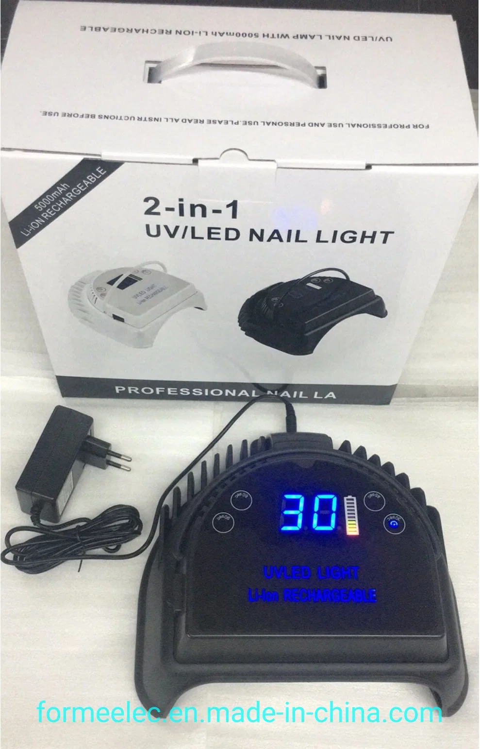 Pilas recargables LED UV LED Lámpara UV Uñas sensor inteligente de la luz de la uña Uvled