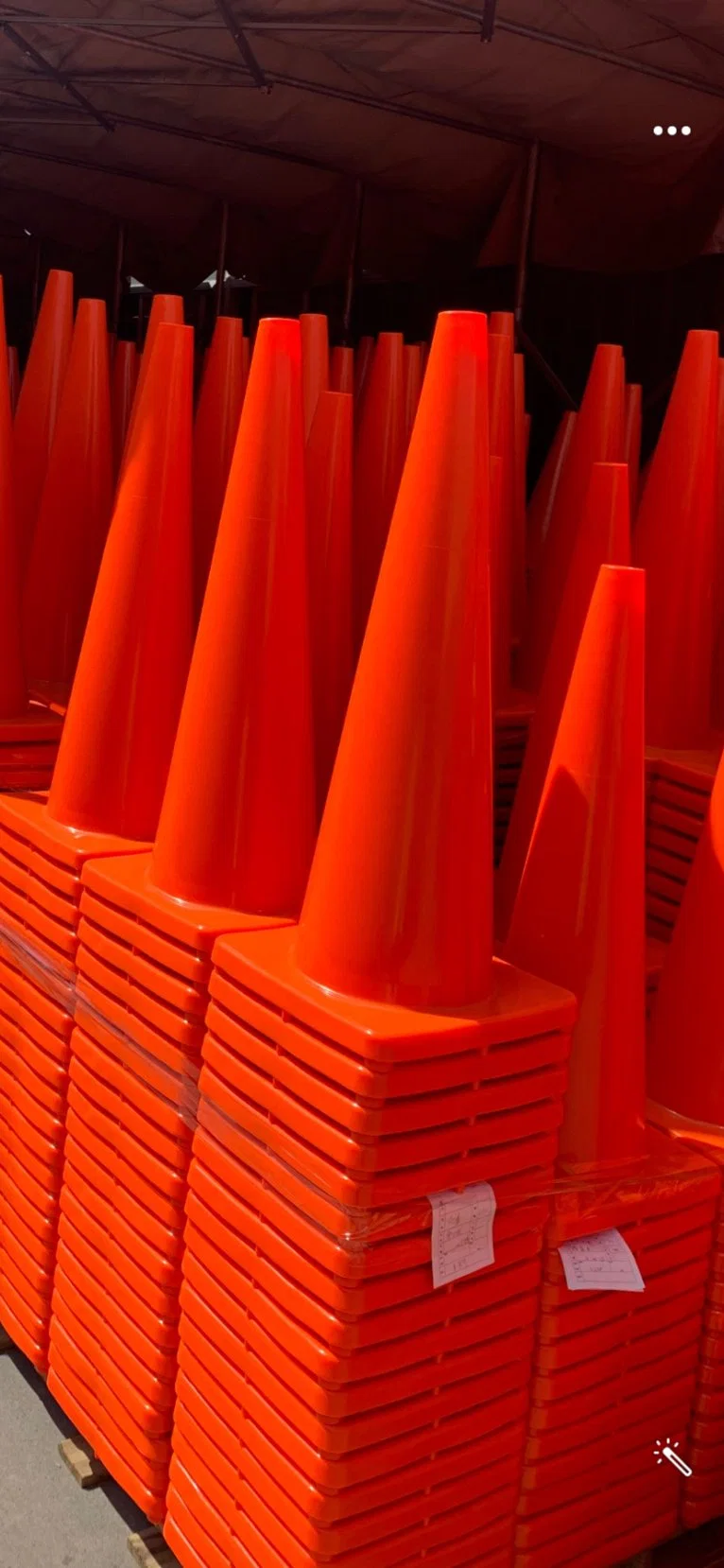 Beijing Roadsafe 28"/70cm Cheap Traffic Safety Reflective Flexible PVC Orange Cone