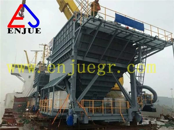 Shanghai Enjue Fixed Type Water Spray Mist Dedusted Hopper for Coal