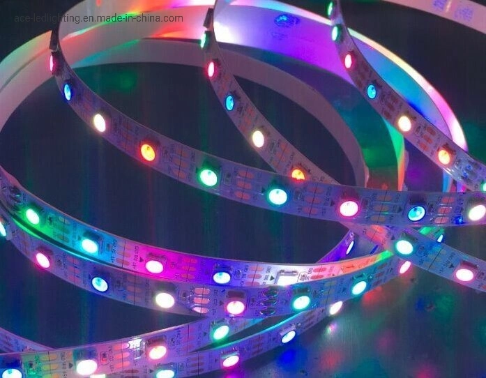 12V 24V 60LED/M 5050 Magic Digital LED Strip with External IC RGB LED Strip for Decoration