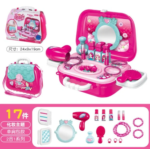 Children Pretend Play House Toy Dressing Table Makeup Table Toy for Girl