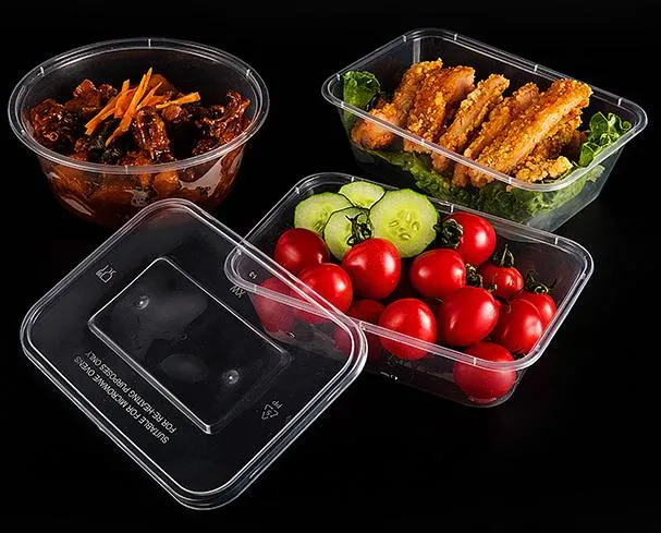 Custom Plastic Products Packing Boxes Environmentally Friendly Disposable Takeout Box