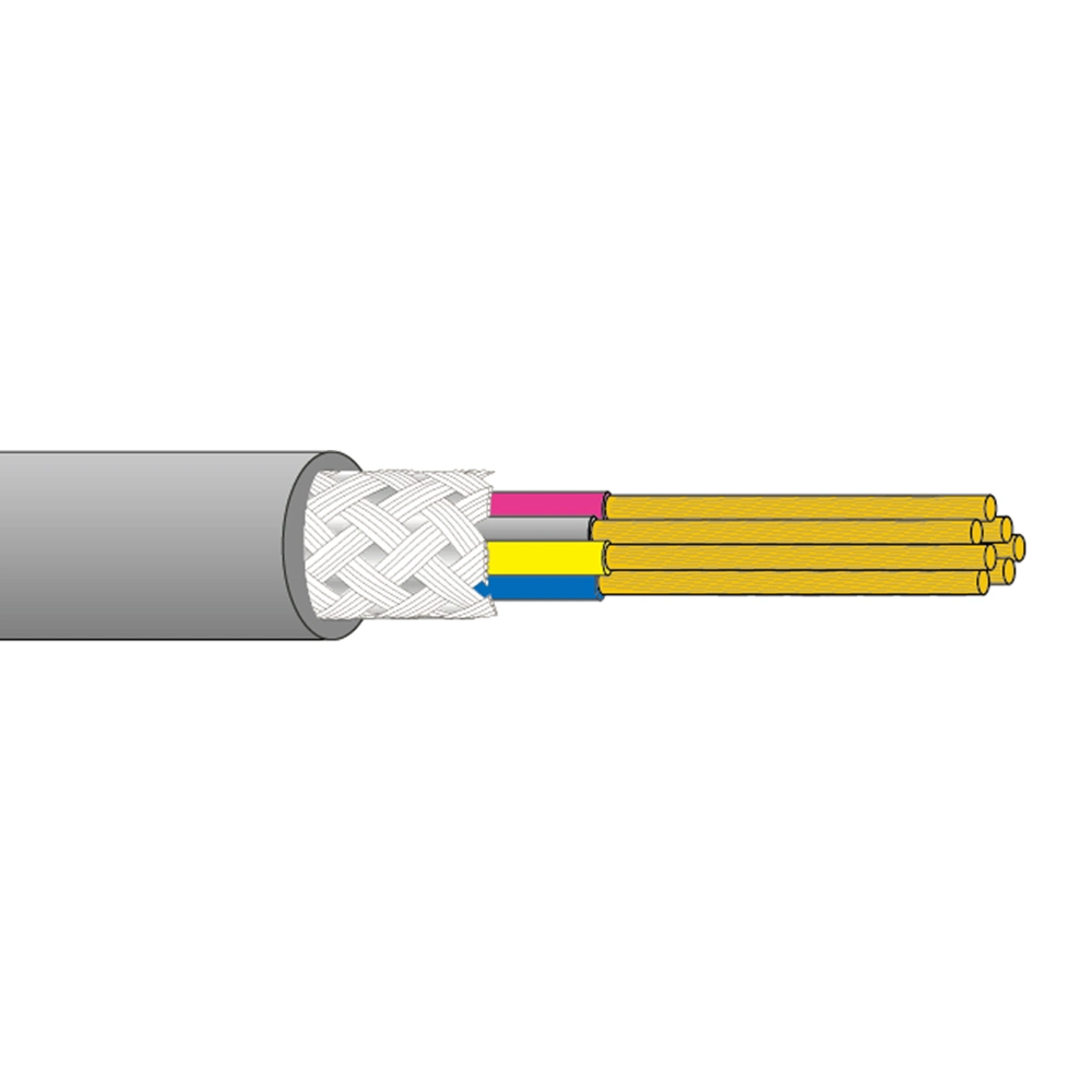 3-paarig abgeschirmtes Datenübertragungskabel mit Flachfrequenz-PVC LiYCY-Kabel 3X0.14 Twisted Pair geschirmtes Kommunikationssignal für industrielle Steuerung Kupferdraht