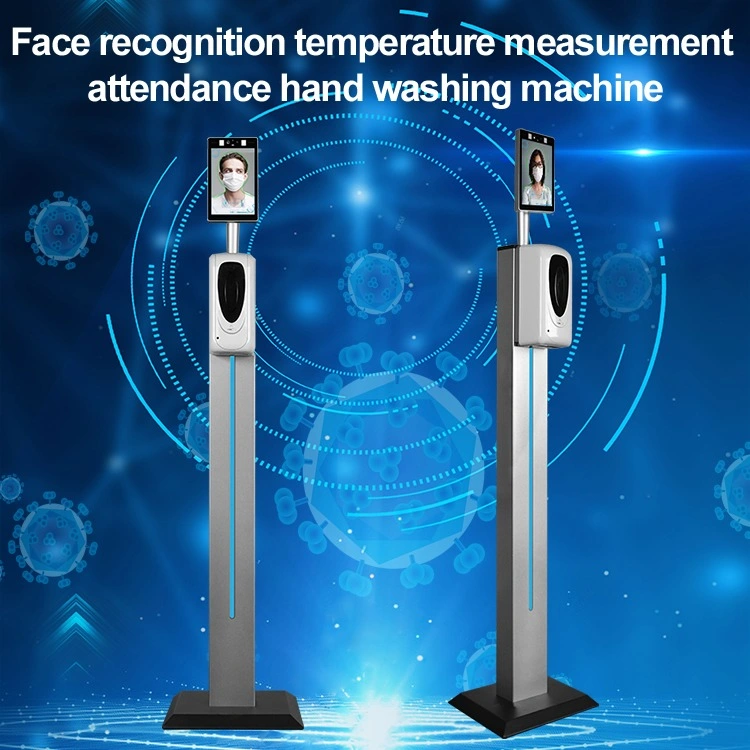 Sistema de Controle de Acesso ao Dispositivo de Teste de Temperatura com câmera de reconhecimento facial Leitor de cartões RFID e Sensor de Temperatura da Alemanha 8 polegadas