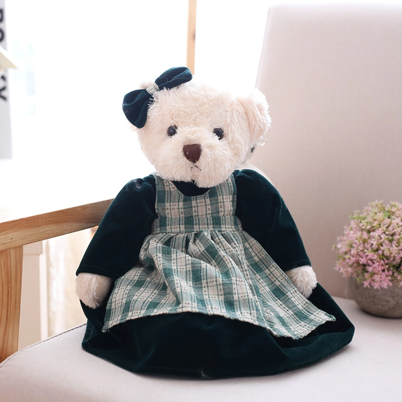 En71 ASTM Blue Skirt Teddy Bear Custom Sitting Teddy Bear