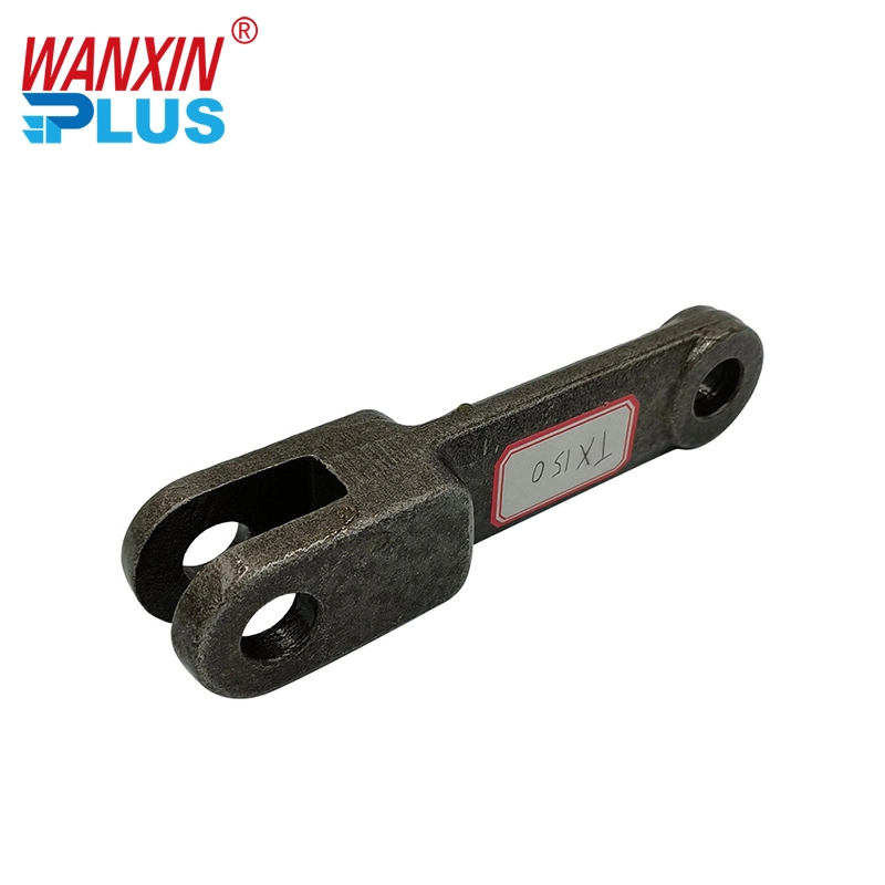 Customized Wanxin/Customized Industrial Equipment Plywood Box Forging Roller Chains Steel Transmission Chain Scraper