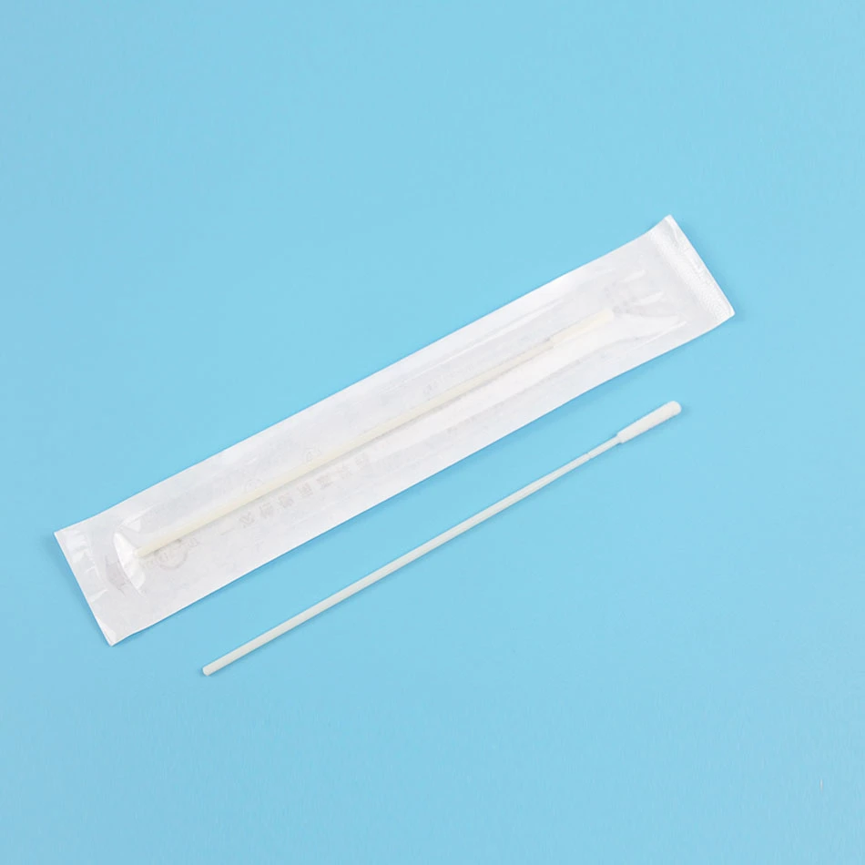 153&plusmn; 5mm Foam Transport Sterile Flocked Nasal Disposable Collection Sponge Sampling Swab Kit