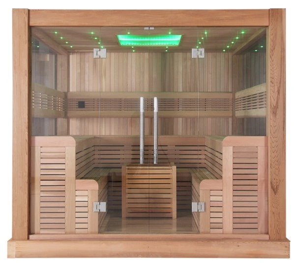 Sala de Sauna de Vapor de cedro portátiles para uso doméstico