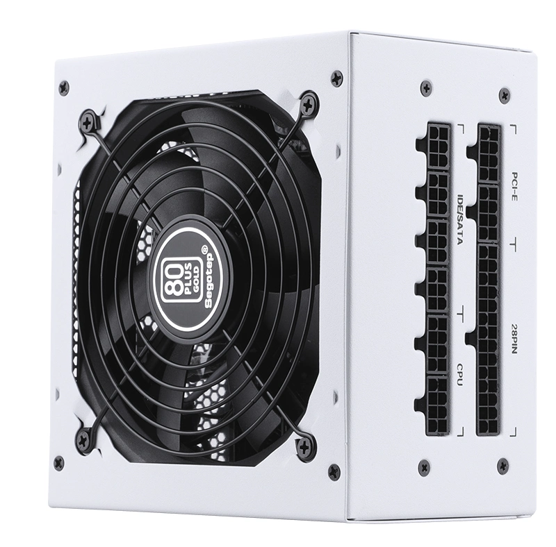 Segotep-GM750W White-80-Plus-Gold-70cm-CPU-Output-Cable-Modular-ATX-Switching-Power-Supply-for-DIY Desktop-Computer-92.49%-Conversion Efficiency