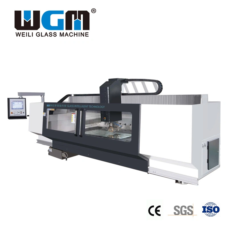 Wgm High quality/High cost performance Horzontal Glass 5 Zxis Working Center Polishing on Irregula Shape Glass