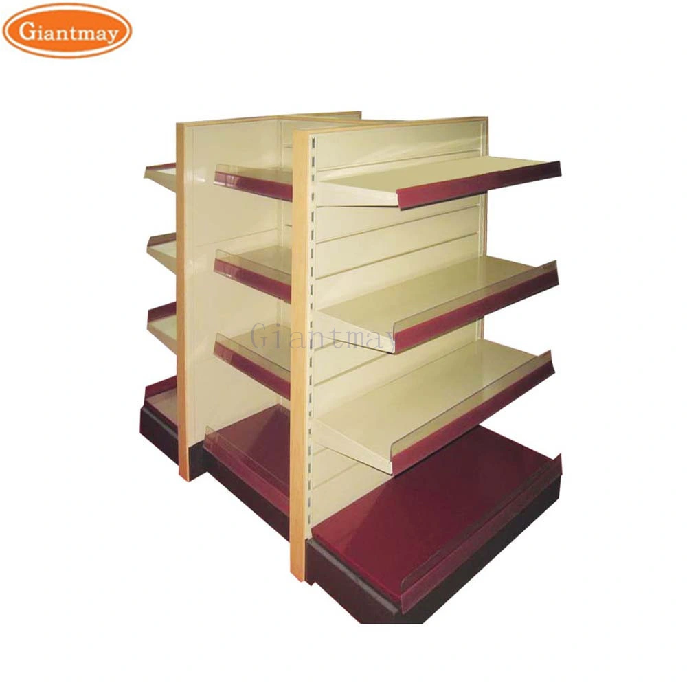 Giantmay Double Sides Gondola Display Rack for Store Steel Supermarket Shelves