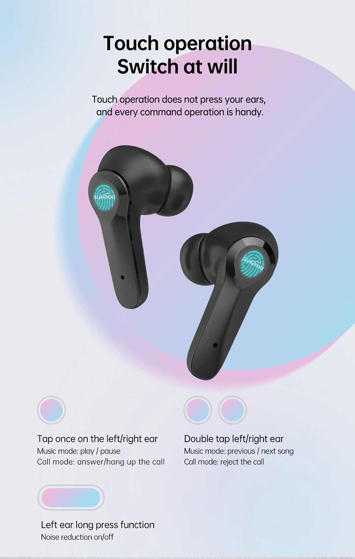 Bluetooth Wireless 5.0 Handfree Earbuds Running Waterproof Headphone Touch Mini Tws Earphone