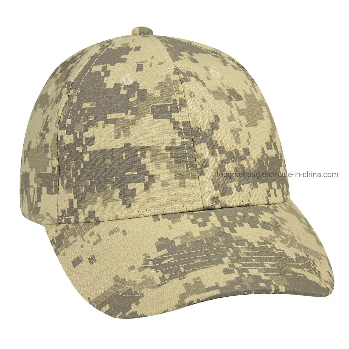 Chapeau personnalisé camouflage mode / Digital Printing Camo Flat Bill Chapeau de casquette ajustable