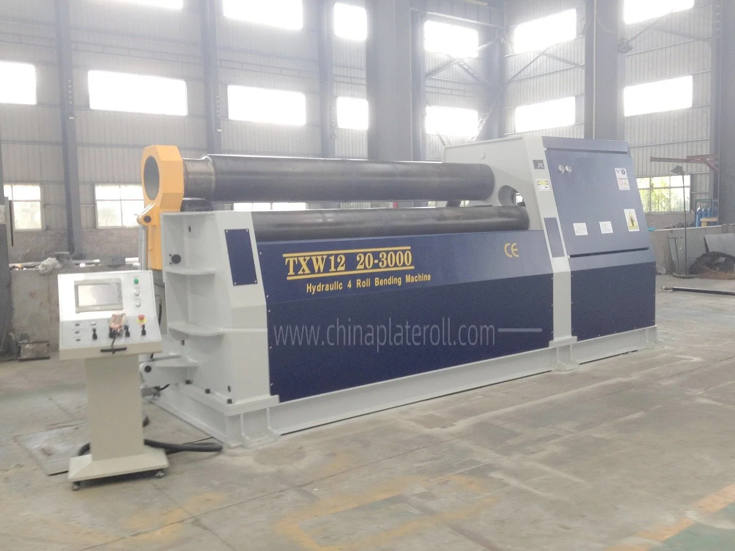 Sheet Metal Bending Machine, 4 Roller Plate Rolling Machine for Air Conditioning