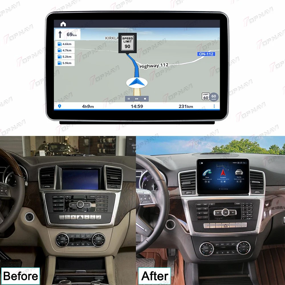 8.4" para Benz Gl 2013-2015 ml Android estéreo Carplay de navegación GPS de coche