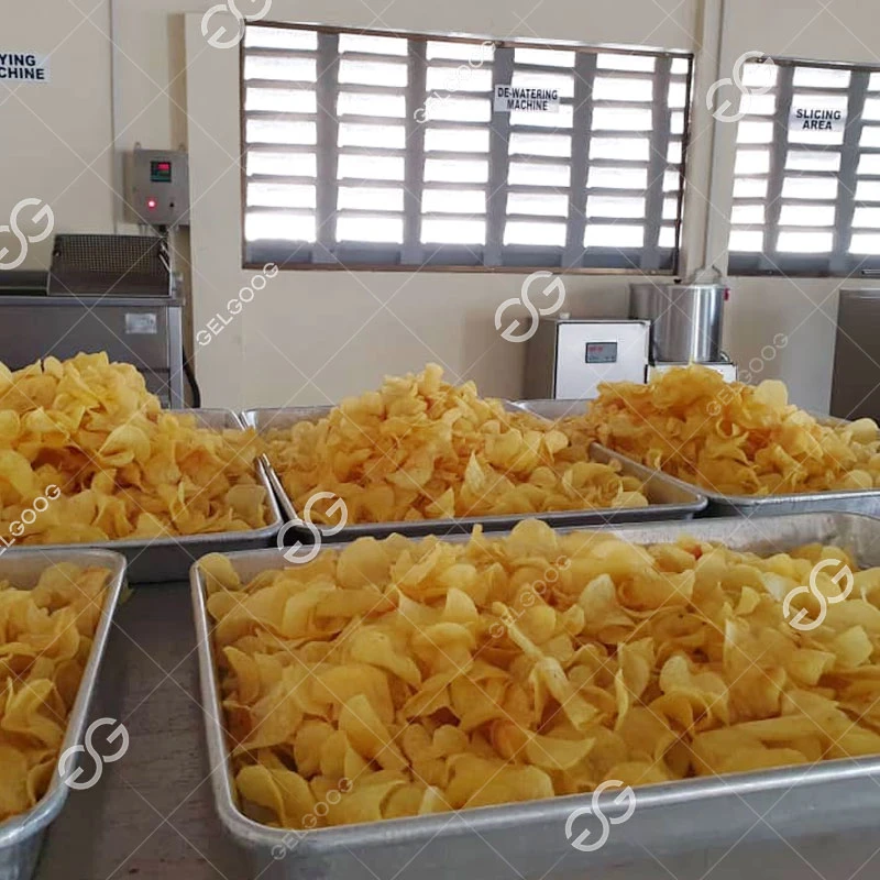 Máquina automática de aperitivos, patatas chips de plátano Banana Chips de plátano de la línea de procesamiento de la máquina de freír las papas fritas papas fritas de la línea de producción