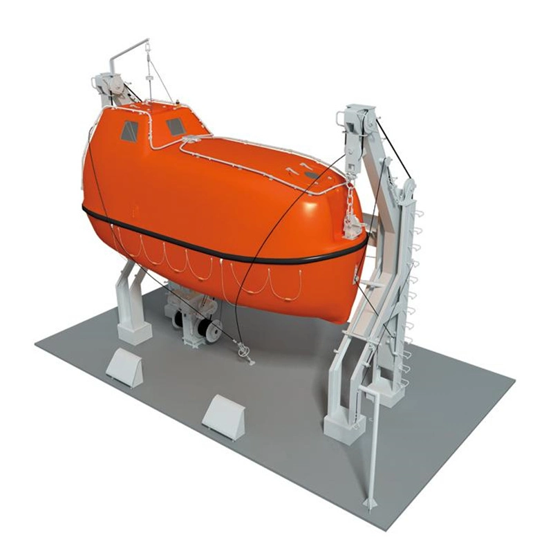 ABS Certificate Iacs Class 5m Marine Offshore Equipment FRP Rescue Lifeboat Totally-Enclosed Lifeboats GRP Free Fall Lifeboat
