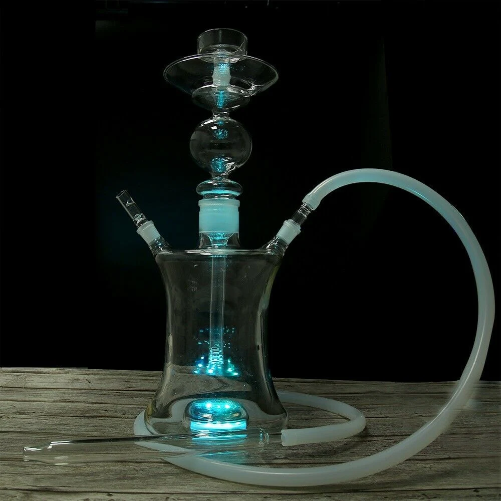 Neue Arte De Glass Shisha Smoke Art Hookah mit LED Licht