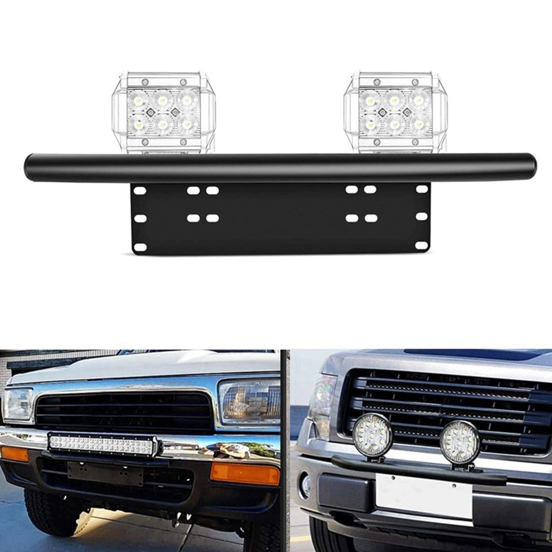 Car Front Bumper Universal License Number Plate Frame Mounting Bracket Holder for LED Work Light Bar