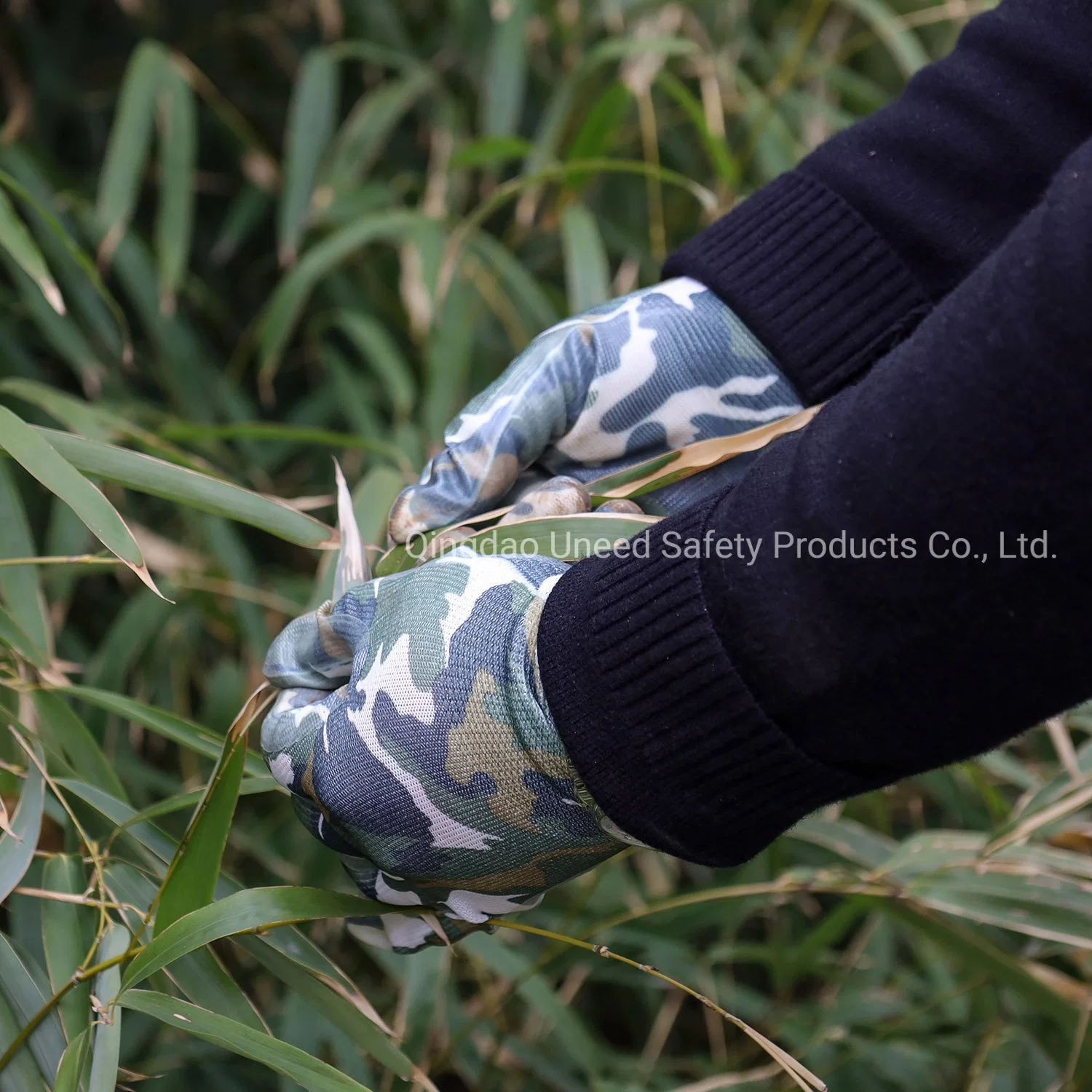 General Purpose Dustproof Smooth Nitrile Coated Safety Work Labor Gloves for Garden Working