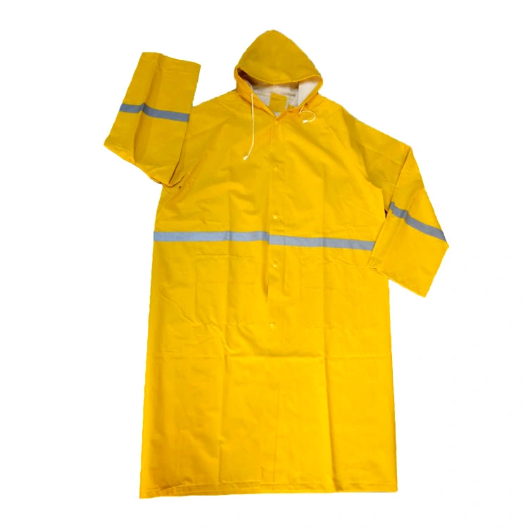 PVC Raincoat Durable Polyester Raincoat Hi Vis Raincoat