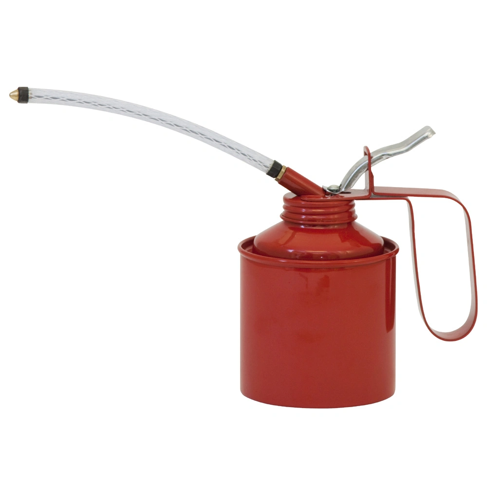 Metal Oil Can with Flexible Spout 500ml Hand Held Machine Oiler Oilcan - Automotive Car Truck Vehicle Machine Repair Maintenance Tools