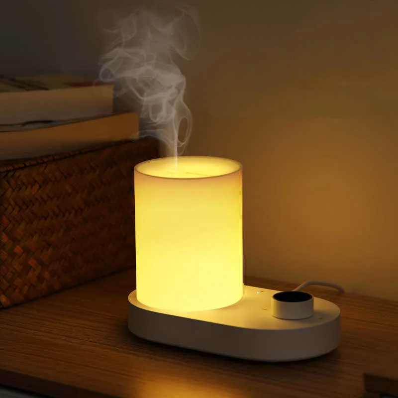 Óleo essencial de luz nocturna digital inteligente humidificador ar difusor de aroma